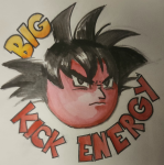 Big Kick Energy (Maroon |Yellow Letters) logo